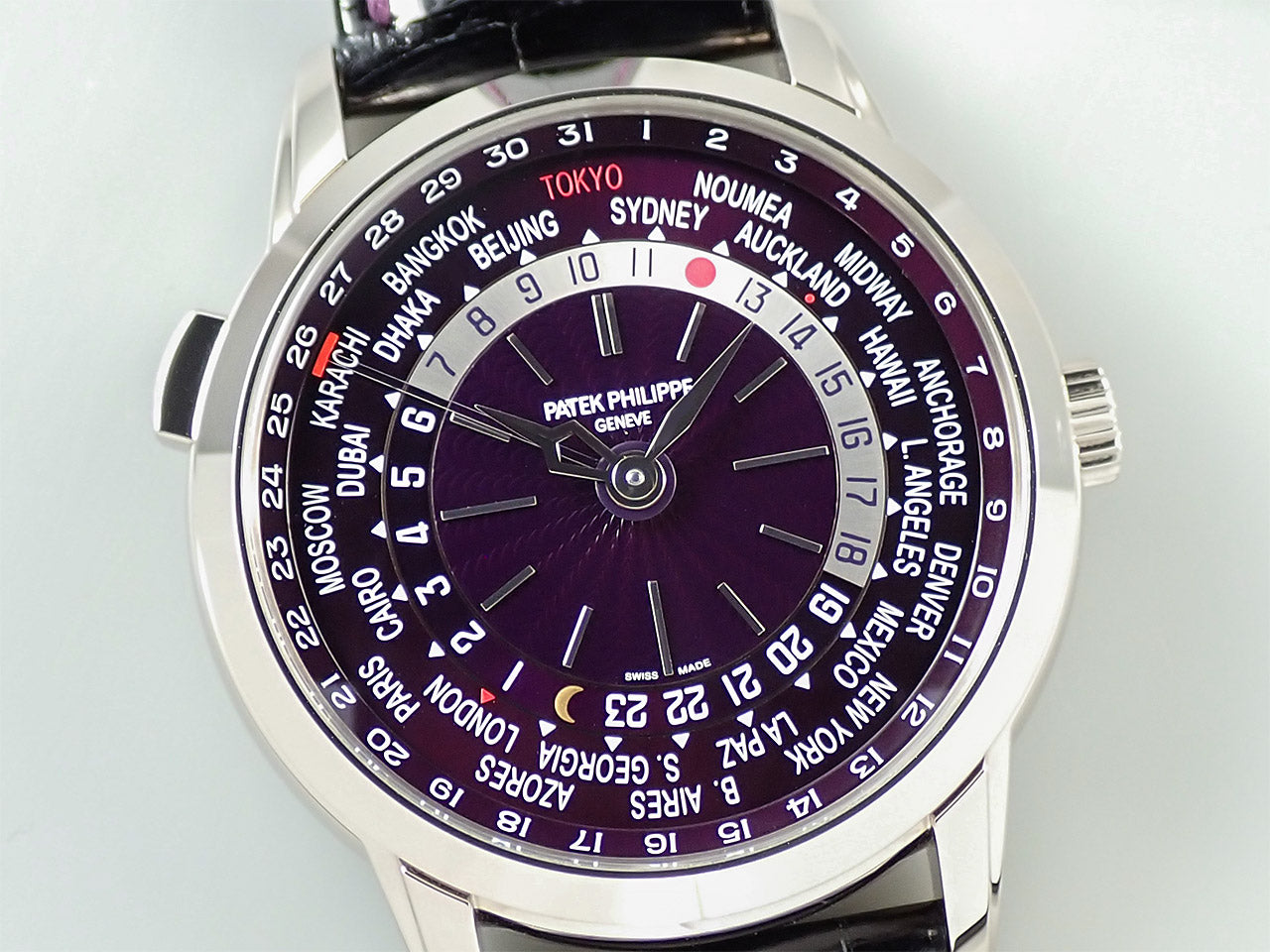 パテックフィリップ コンプリケーション ワールドタイム デイト Ref.5330G-010 ホワイトゴールド パープル文字盤