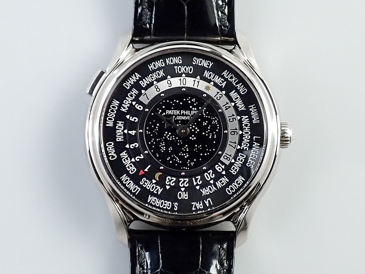 パテックフィリップ コンプリケーション ワールドタイム ムーンフェイズ Ref.5575G-001 ホワイトゴールド ブラック文字盤