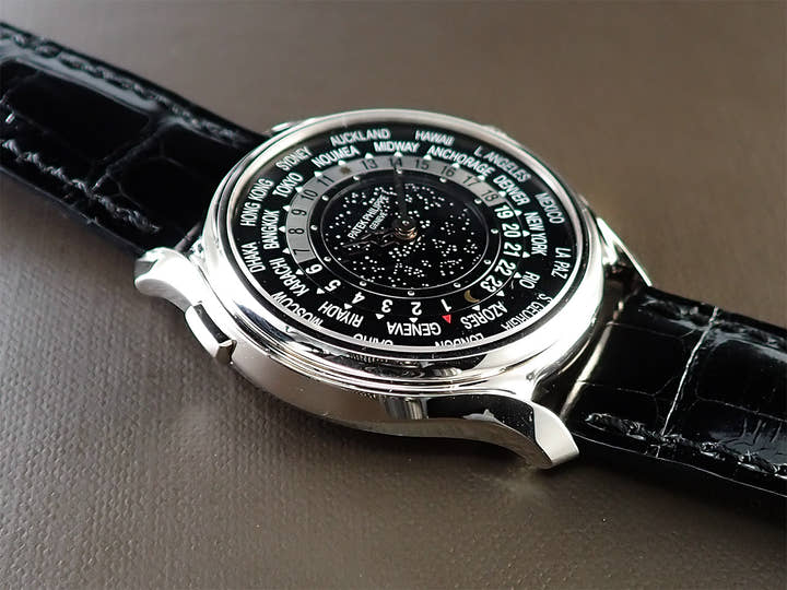 パテックフィリップ コンプリケーション ワールドタイム ムーンフェイズ Ref.5575G-001 ホワイトゴールド ブラック文字盤