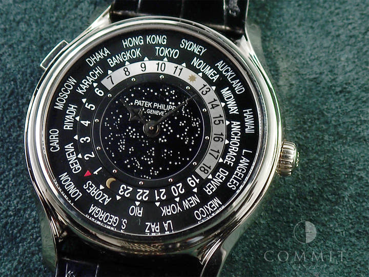パテックフィリップ コンプリケーション ワールドタイム ムーンフェイズ Ref.5575G-001 ホワイトゴールド ブラック文字盤