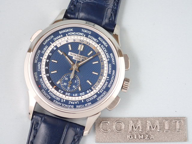 パテックフィリップ ワールドタイム Ref.5930G ブルーオパーリン文字盤 美品 worldtime-12