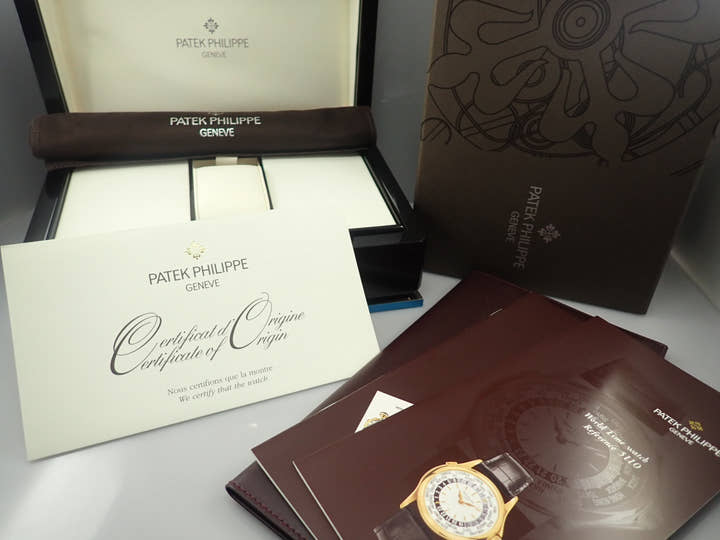 パテックフィリップ コンプリケーション ワールドタイム Ref.5110R-001 ローズゴールド シルバー文字盤