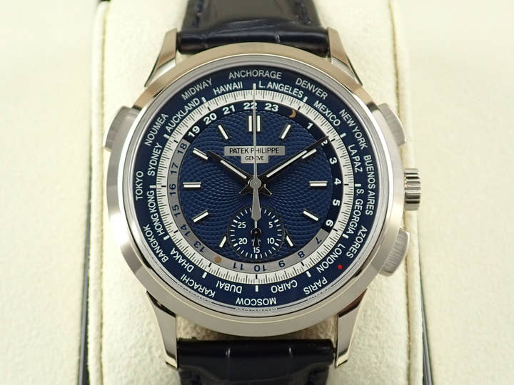 パテックフィリップ コンプリケーション ワールドタイム クロノグラフ Ref.5930G-001 ホワイトゴールド ブルー文字盤