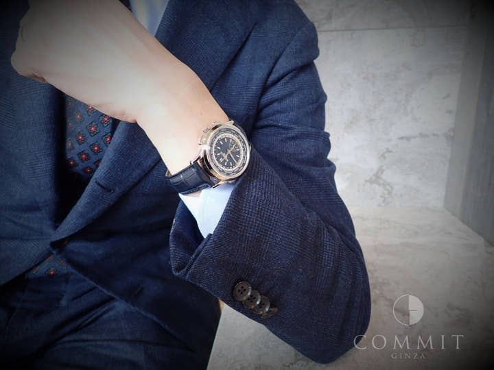 パテックフィリップ コンプリケーション ワールドタイム クロノグラフ Ref.5930G-001 ホワイトゴールド ブルー文字盤