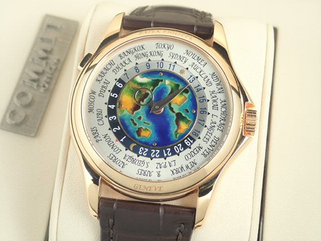 パテックフィリップ ワールドタイム Ref.5131R-011 クロワゾネ七宝装飾文字盤 中古 worldtime-20