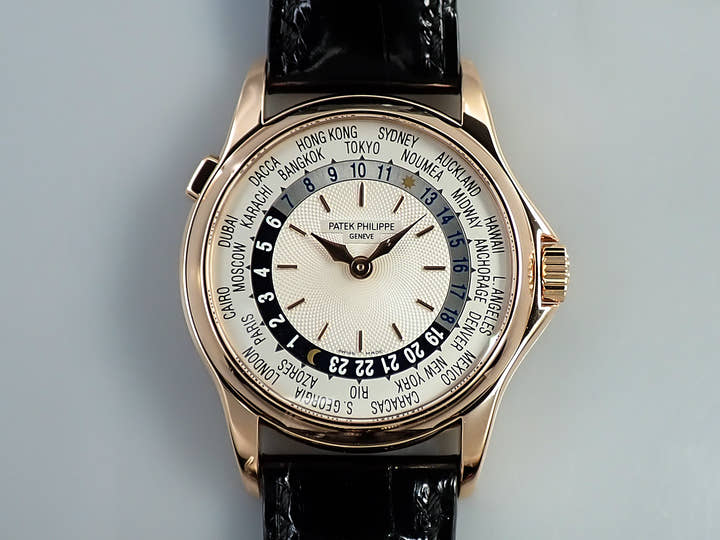 パテックフィリップ コンプリケーション ワールドタイム Ref.5110R-001 ローズゴールド シルバー文字盤