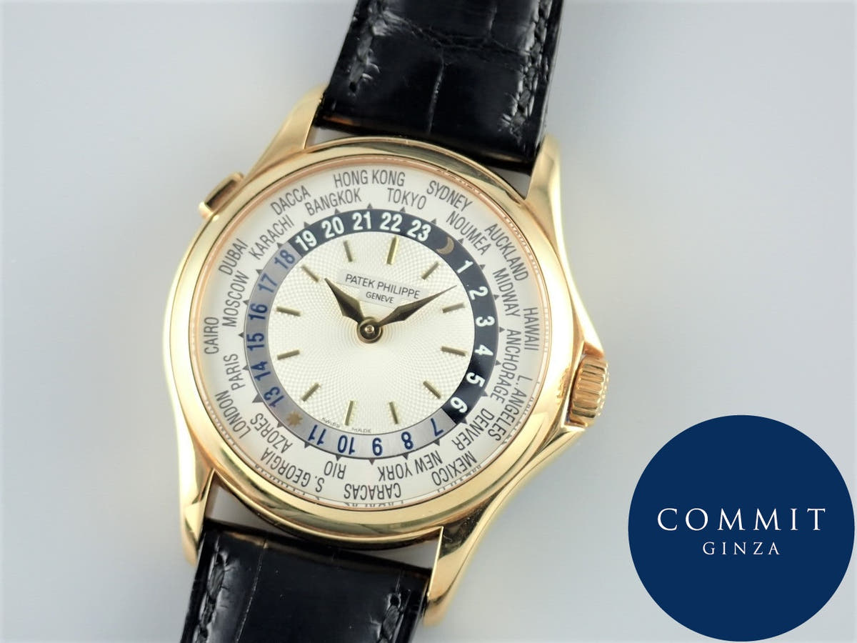 Patek Philippe World Time Ref.5110J-001 Guilloche/Opaline Dial Used worldtime-25