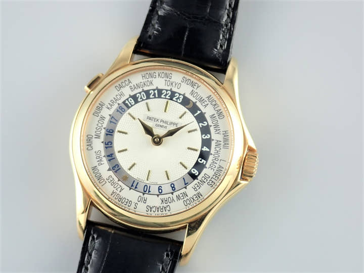 Patek Philippe World Time Ref.5110J-001 Guilloche/Opaline Dial Used worldtime-25