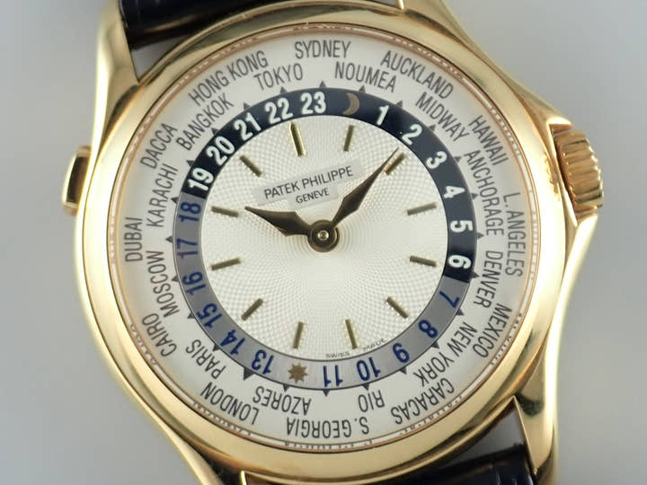 Patek Philippe World Time Ref.5110J-001 Guilloche/Opaline Dial Used worldtime-25