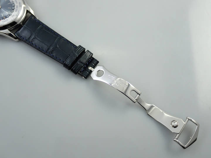パテックフィリップ コンプリケーション ワールドタイム Ref.5130P-001 プラチナ シルバー/ブルー文字盤