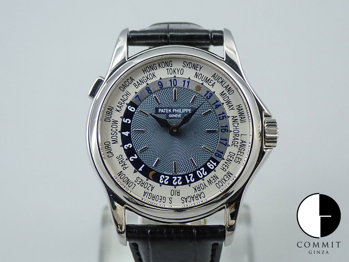 パテックフィリップ コンプリケーション ワールドタイム Ref.5110P-001 プラチナ ブルー文字盤
