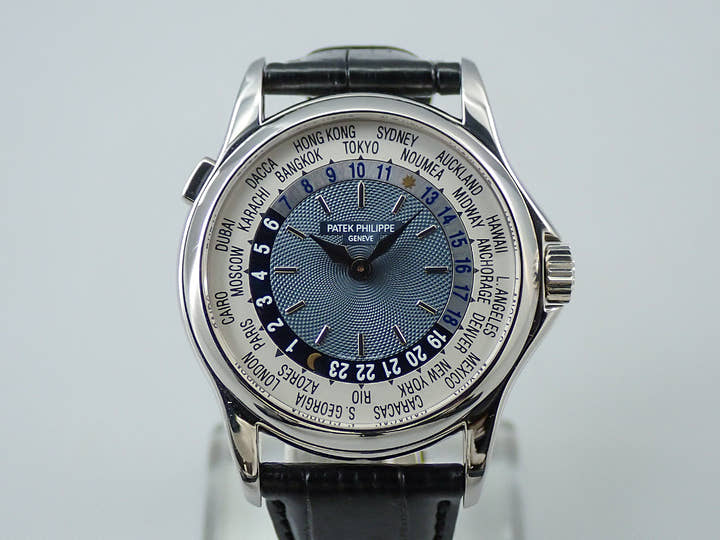 パテックフィリップ コンプリケーション ワールドタイム Ref.5110P-001 プラチナ ブルー文字盤