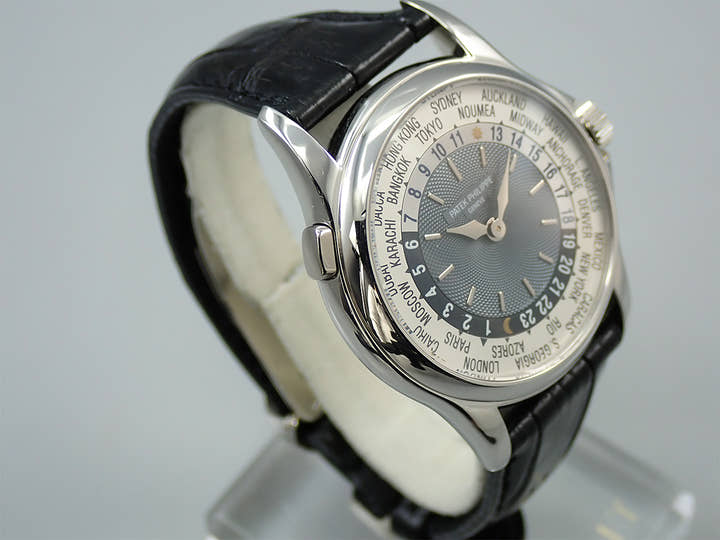 パテックフィリップ コンプリケーション ワールドタイム Ref.5110P-001 プラチナ ブルー文字盤