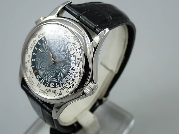 パテックフィリップ コンプリケーション ワールドタイム Ref.5110P-001 プラチナ ブルー文字盤
