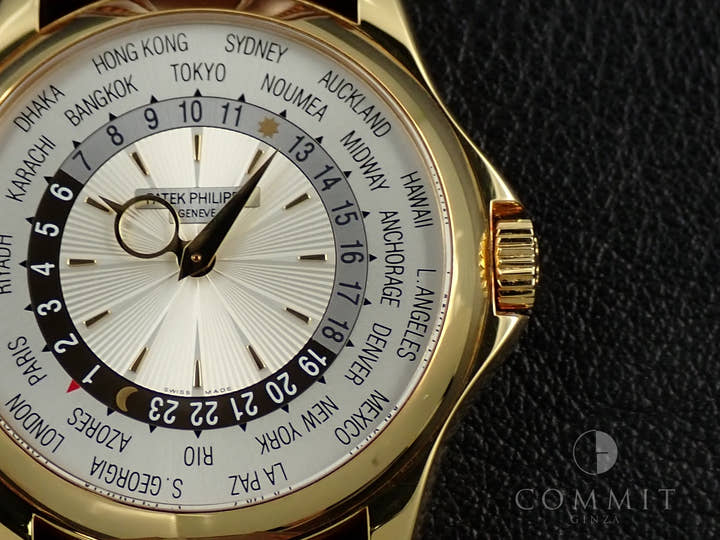 パテックフィリップ コンプリケーション ワールドタイム Ref.5130J-001 イエローゴールド シルバー文字盤
