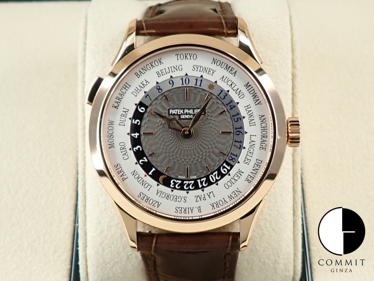 パテックフィリップ コンプリケーション ワールドタイム Ref.5230R-012 ローズゴールド シルバー文字盤
