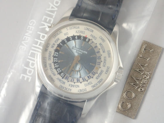 パテックフィリップ ワールドタイム Ref.5130P ブルーソレイユ文字盤 未使用 worldtime-2