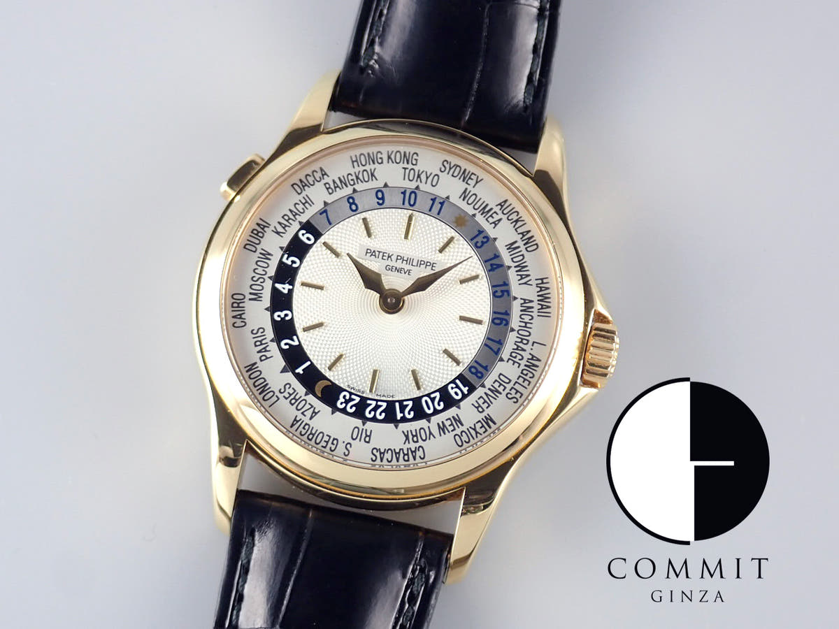 Patek Philippe World Time Ref.5110J-001 Guilloche/Silver Opaline Dial Used worldtime-32