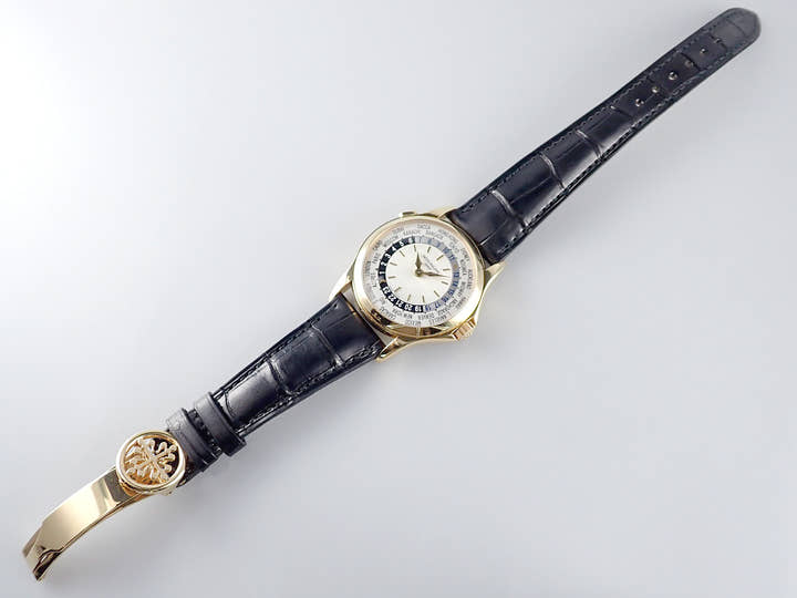 Patek Philippe World Time Ref.5110J-001 Guilloche/Silver Opaline Dial Used worldtime-32