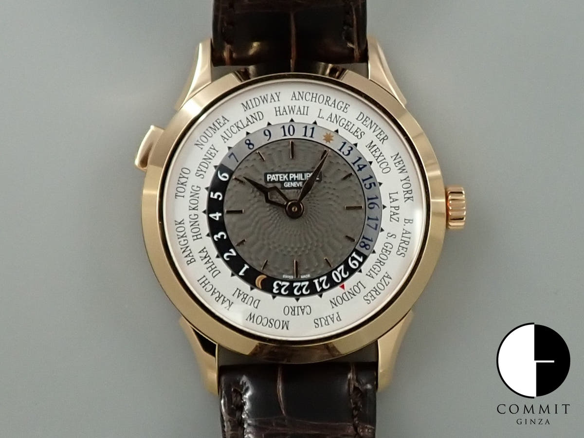 パテックフィリップ コンプリケーション ワールドタイム Ref.5230R-001 ローズゴールド シルバー文字盤