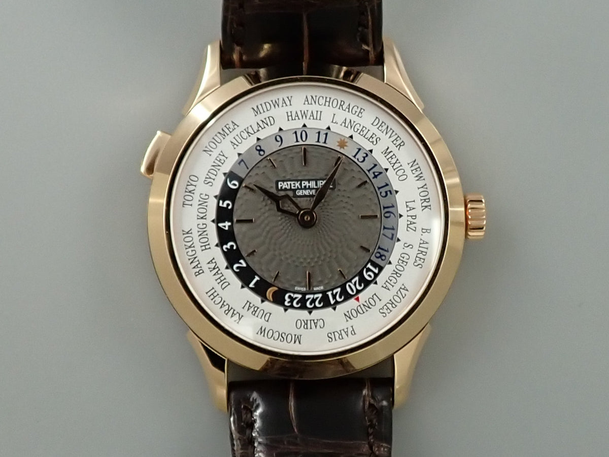 パテックフィリップ コンプリケーション ワールドタイム Ref.5230R-001 ローズゴールド シルバー文字盤