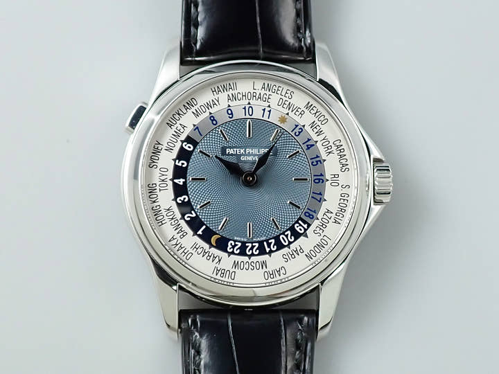 パテックフィリップ コンプリケーション ワールドタイム Ref.5110P-001 プラチナ ブルー文字盤