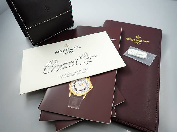 パテックフィリップ コンプリケーション ワールドタイム Ref.5110P-001 プラチナ ブルー文字盤