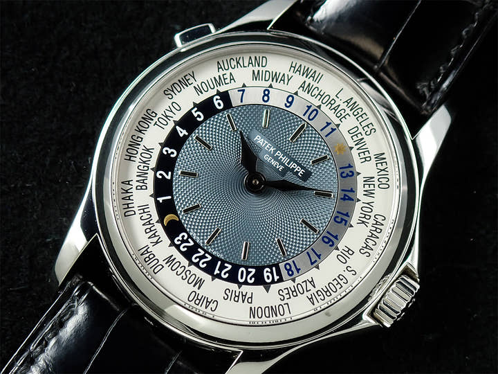 パテックフィリップ コンプリケーション ワールドタイム Ref.5110P-001 プラチナ ブルー文字盤