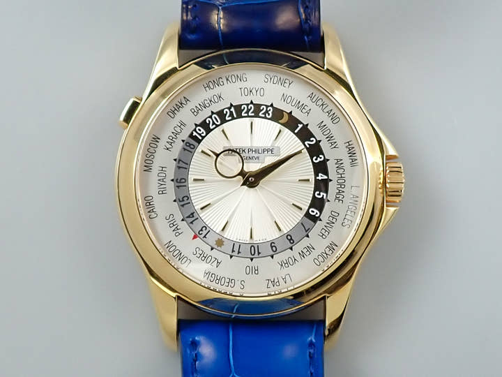 パテックフィリップ コンプリケーション ワールドタイム Ref.5130J-001 イエローゴールド シルバー文字盤