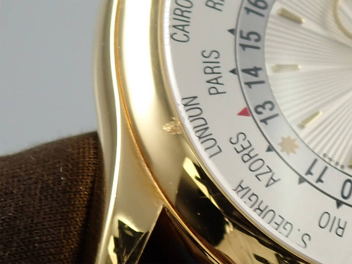 パテックフィリップ コンプリケーション ワールドタイム Ref.5130J-001 イエローゴールド シルバー文字盤