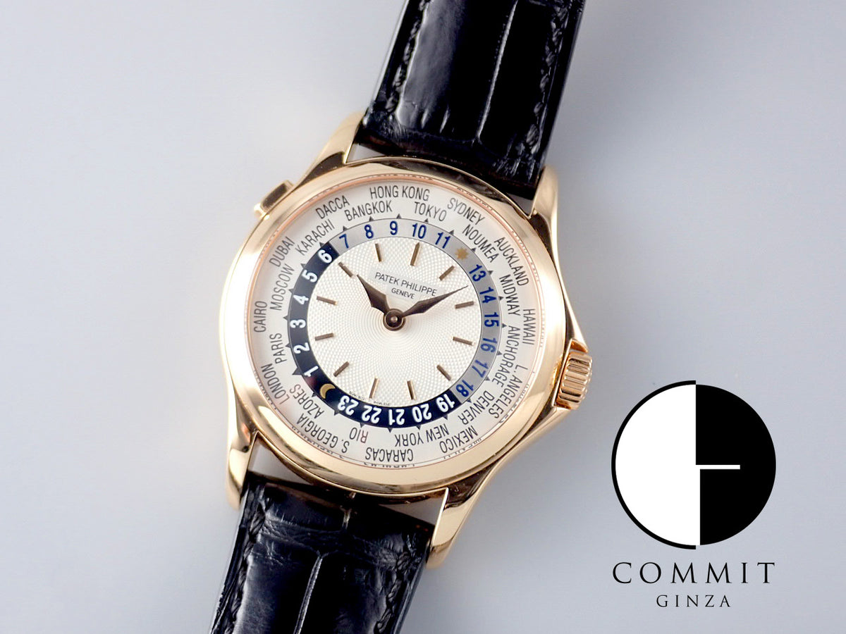 パテックフィリップ ワールドタイム Ref.5110R-001 ギョーシェ/シルバーオパーリン文字盤 中古 worldtime-33