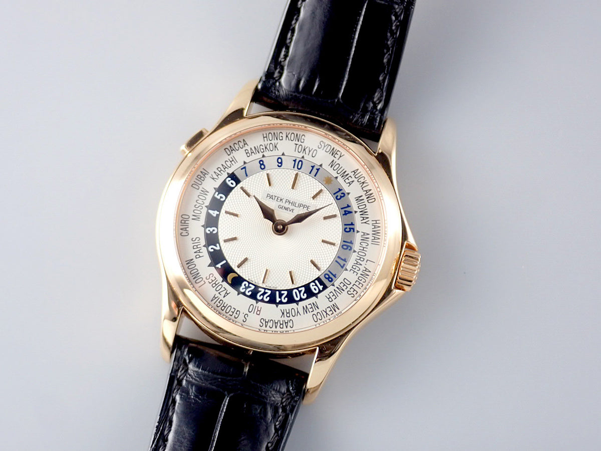 パテックフィリップ ワールドタイム Ref.5110R-001 ギョーシェ/シルバーオパーリン文字盤 中古 worldtime-33
