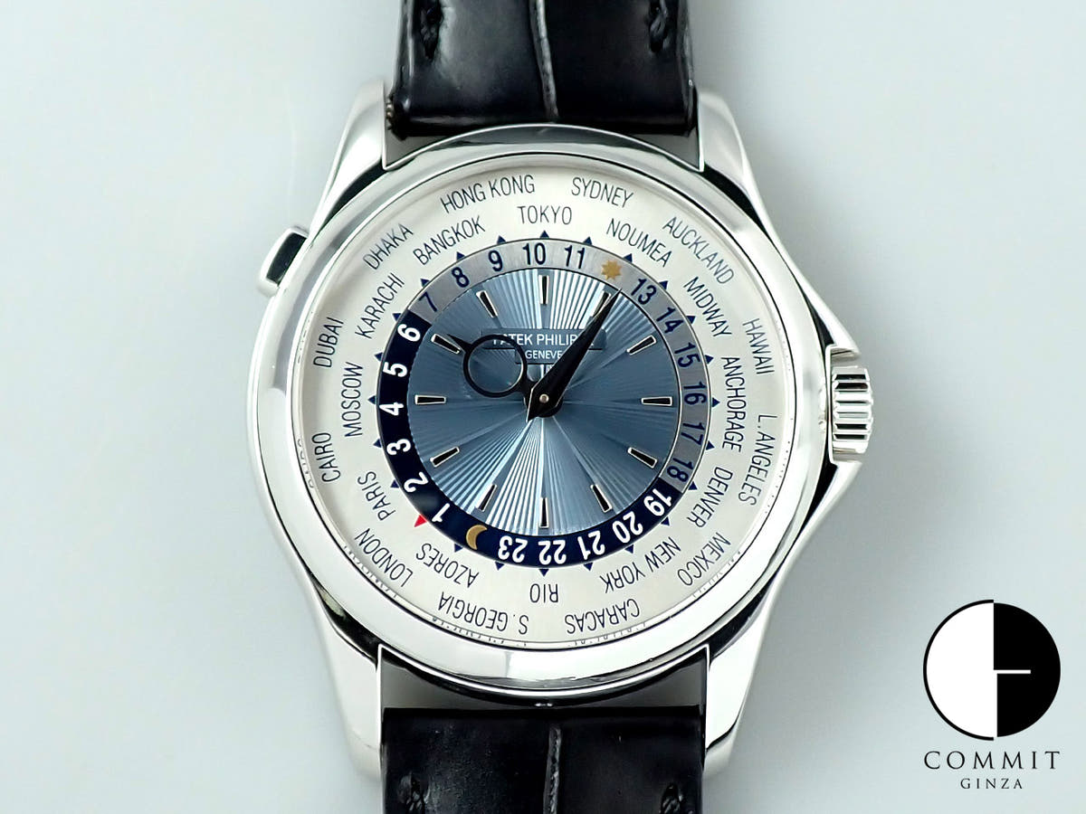 パテックフィリップ コンプリケーション ワールドタイム Ref.5130P-001 プラチナ シルバー文字盤