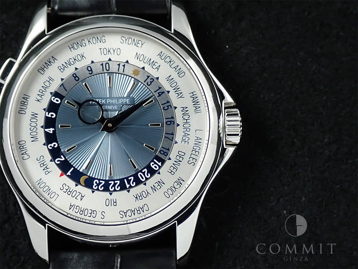 パテックフィリップ コンプリケーション ワールドタイム Ref.5130P-001 プラチナ シルバー文字盤