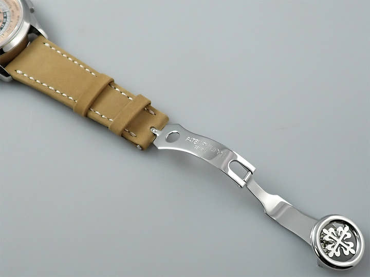 パテックフィリップ コンプリケーション ワールドタイム クロノグラフ Ref.5935A-001 ステンレススチール ローズゴールドメッキ オパーリン文字盤