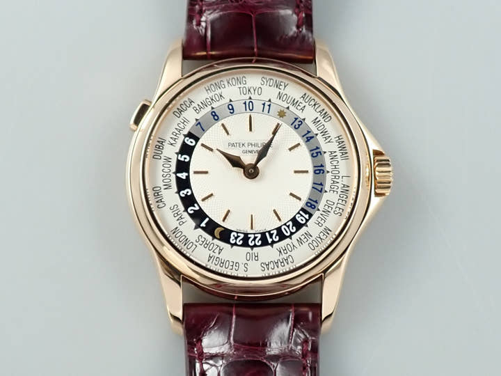 パテックフィリップ コンプリケーション ワールドタイム Ref.5110R-001 ローズゴールド シルバー文字盤