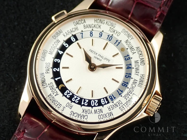 パテックフィリップ コンプリケーション ワールドタイム Ref.5110R-001 ローズゴールド シルバー文字盤