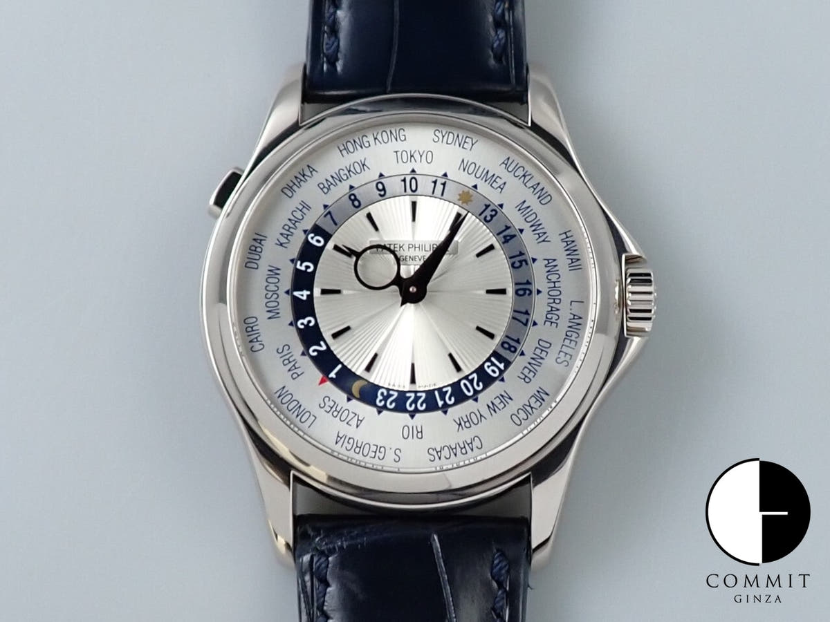 パテックフィリップ コンプリケーション ワールドタイム Ref.5130G-001 ホワイトゴールド シルバー文字盤