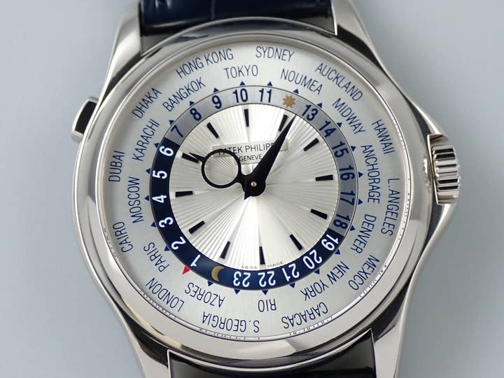 パテックフィリップ コンプリケーション ワールドタイム Ref.5130G-001 ホワイトゴールド シルバー文字盤