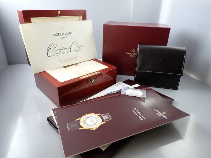 パテックフィリップ コンプリケーション ワールドタイム Ref.5110G-001 ホワイトゴールド シルバー文字盤