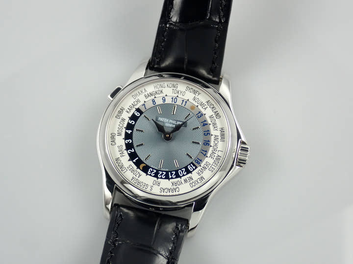パテックフィリップ ワールドタイム Ref.5110P-001 シルバー×ブルー文字盤 中古 worldtime-39