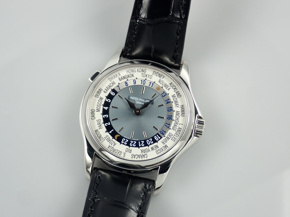 パテックフィリップ ワールドタイム Ref.5110P-001 シルバー×ブルー文字盤 中古 worldtime-39