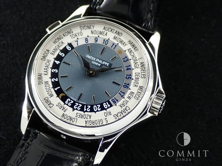 パテックフィリップ コンプリケーション ワールドタイム Ref.5110P-001 プラチナ ブルー文字盤