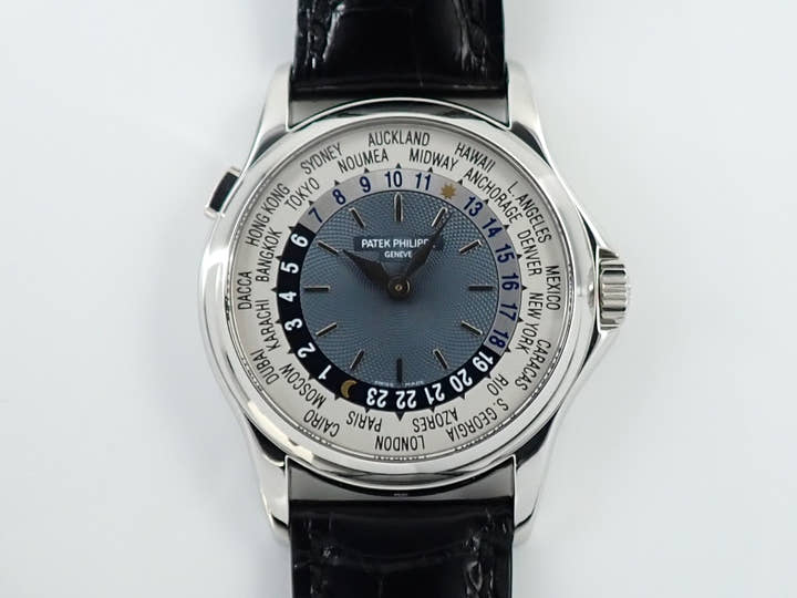 パテックフィリップ コンプリケーション ワールドタイム Ref.5110P-001 プラチナ ブルー文字盤