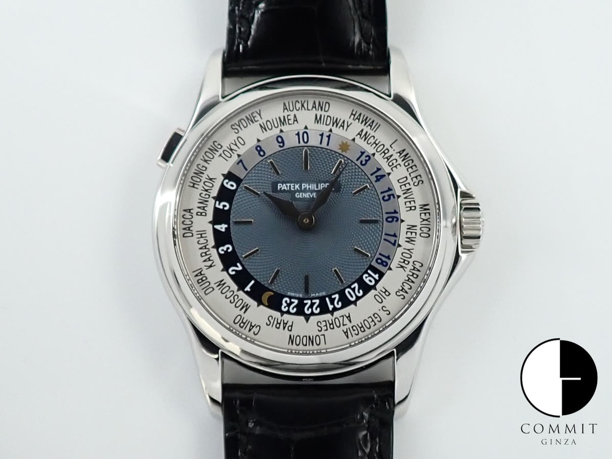 パテックフィリップ コンプリケーション ワールドタイム Ref.5110P-001 プラチナ ブルー文字盤