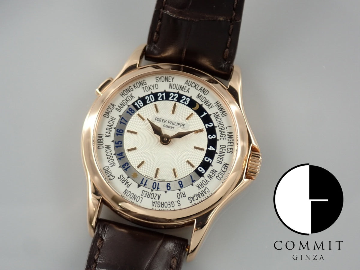 パテックフィリップ ワールドタイム Ref.5110R-001 ギョーシェ/シルバーオパーリン文字盤 中古 worldtime-40