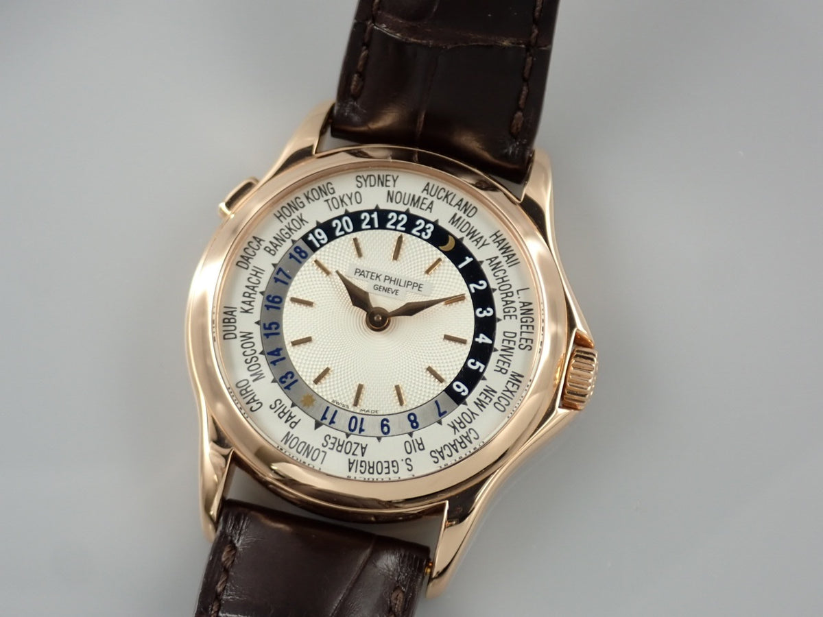 パテックフィリップ ワールドタイム Ref.5110R-001 ギョーシェ/シルバーオパーリン文字盤 中古 worldtime-40
