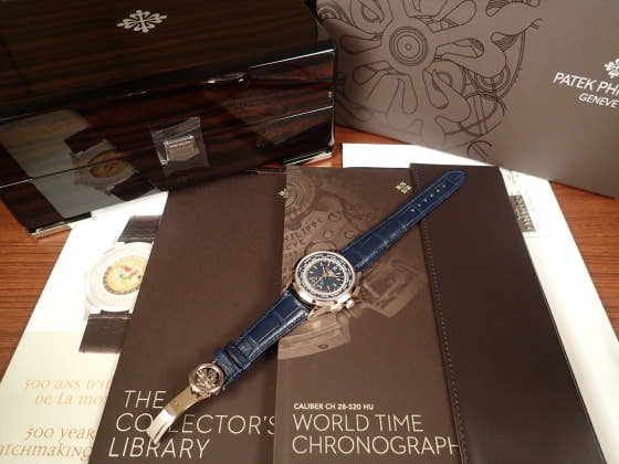 Patek Philippe World Time Ref.5930G Blue Opaline Dial Unused worldtime-5