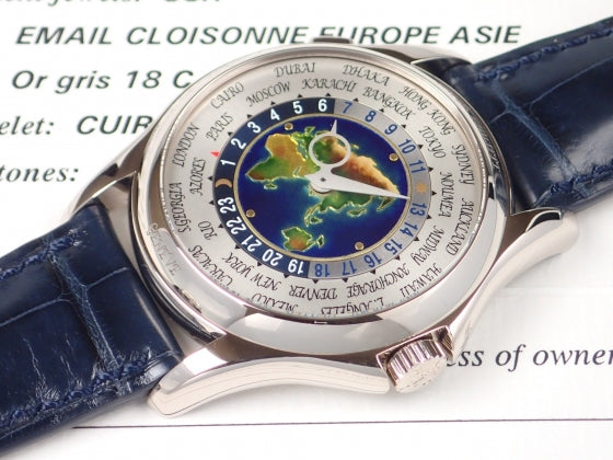 パテックフィリップ ワールドタイム Ref.5131G クロワゾネ七宝装飾文字盤 未使用 worldtime-8