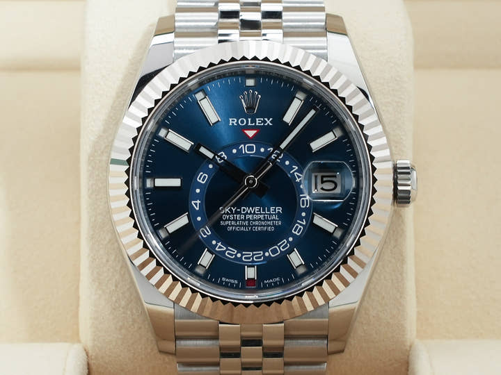 ロレックス スカイドゥエラー Ref.336934 ステンレススチール/ホワイトゴールド ブルー文字盤 ジュビリーブレスレット 未使用 ws4rwrz8